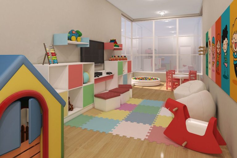 Área de Lazer Residencial Elegance em Santos - Brinquedoteca