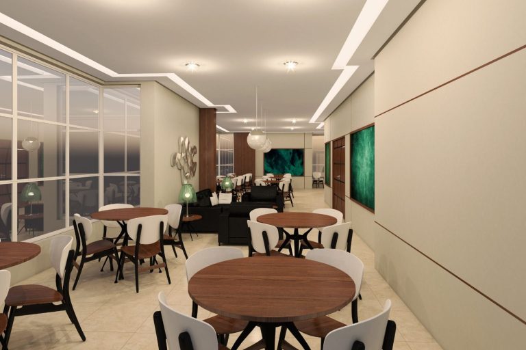 Área de Lazer Residencial Elegance em Santos - Salão de festas